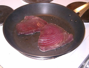 Tonfisk i pannan