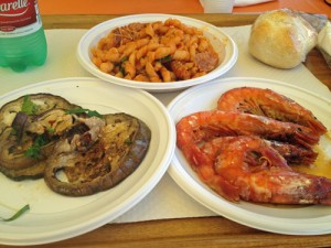 Lunch på Centro Ittico di Terracina