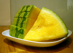 Gul vattenmelon