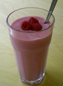 Hallonsmoothie