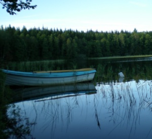 Kräftsjön i skymningen