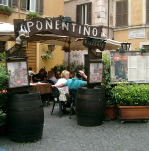 Liten krog i Trastevere