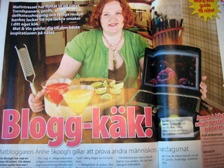 Anne i Aftonbladet Mat & Vin