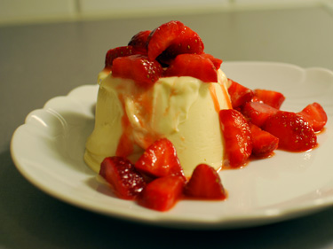 Semifreddo med blodapelsin och mascarpone